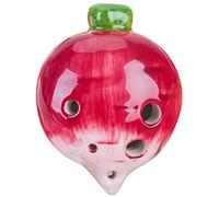 ZYCSKTL Creative Cartoon Fruit Shape 4-hole Ocarina, Cute Apple Vegetable Enlightenment Puzzle Practice Musical Instrument, Gifts For Little Boys And Little Girls (Color : Radish, Size : Treble)