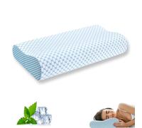 Zyculow Cooling Pillow, Memory Foam Neck Support Pillows, Breathable Slow Rebound Ergonomic Contour Cervical P-illows, Cooling Memory Foampillow for Side Back Stomach Sleepers (S)
