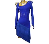 ZYDANC Latin Rumba Dresses for Women Ballroom Dance Performance Costume Tassel Cha Cha Salsa Competition Dancewear