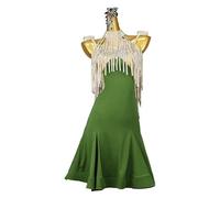 ZYDANC Strapless Ballroom Competition Dresses Latin Performance Dress Cha Cha Dance Outfit Tango Fishbone Skirt