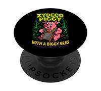 Zydeco Piggy With A Biggy Beat Washboard PopSockets Adhesive PopGrip