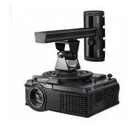 ZYDLMBJL Projector Stand, Projector Bracket Adjustable Hanging Bracket Universal Rotation Wall Hanging Front and Rear Lifting Telescopic Ceiling Office and Household Use(Black)