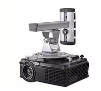 ZYDLMBJL Projector Stand, Projector Bracket Adjustable Hanging Bracket Universal Rotation Wall Hanging Front and Rear Lifting Telescopic Ceiling Office and Household Use(Grey)