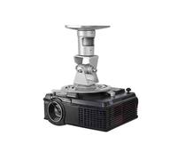 ZYDLMBJL Projector Stand, Rotating Projection Ceiling Bracket Projector Bracket Aluminum Alloy Suspension Hanger(Silver)