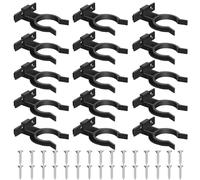 ZYEKIU 15 Pcs Accessories for Board Plinth Clip Toe Kick Clips Kitchen Leveling Feet Plinth Adjustable Leg Plinth Clip with 30 Pcs Screws for All Types of Furniture