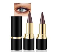 ZYEKIU 2 Pcs Smudge Proof Eyeliner Pencil Quick Drying Formula Eye Liner Matte Quick-Drying Eyeliner Gel Eyeliner Pencil for Long-lasting Personalized Eye Makeup (Brown)