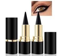 ZYEKIU 2 Pcs Smudge Proof Eyeliner Pencil Quick Drying Formula Eye Liner Matte Quick-Drying Eyeliner Gel Eyeliner Pencil for Long-lasting Personalized Eye Makeup (Black)