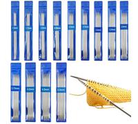 ZYEKIU Double Pointed Knitting Needles 65 PCS Durable Knitting Needles Set | Various sizes 1.5mm-5mm Suitable for Beginners and Textile Enthusiasts Knitting Needles for Hat Sock Sweater Patterns