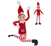 ZYEKIU Naughty Christmas Elf Decorations Fun Naughty Elves Soft and Comfortable, Christmas Elf Perfect for Decorating Christmas Trees, Parties to Give to Children or Friends (Elphia Girl)