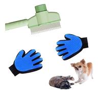 ZYEKIU Pack of 2 Comfortable Cat Brushes, Double-Sided Cat Gloves, Cat Gloves for Grooming, Self-Cleaning Pet Brush, Suitable for Cats and Dogs