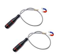 ZYEKIU Pack of 2 Magnetic Sticks, 60 cm Rod Magnet, Bendable, Telescopic Magnet, Portable, Magnetic Lifter, Flexible, for Picking Metal Objects, Car Repair, Repair of Electrical Appliances