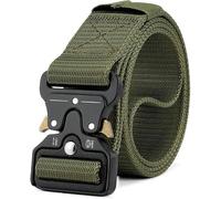 ZYEKIU Tactical Belt Mens Tactical Belt Mens Accessories Adjustable Nylon Quick Release Tactical for Outdoor Work, Airsoft, Army, Law Enforcement, Construction and Casual Wear 12.3m