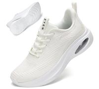 ZYEN Wide Fit Trainers for Women Air Cushion Extra Wide Fit Road Running Shoes Non-Slip Athletic Sneakers Breathable Lightweight Gym Workout Trainer 88112 Full White 40