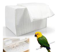ZYETGH 100 PCS Bird Cage Liner Papers, Disposable Parrot Cage Absorbent Cushion Pads 28 x 50 cm Bird Cages Paper Liners Cuttable Fecal Tray Cushion Mat for Pet Birds Parrot