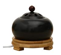 ZYFA Electric Incense Burner Heater Porcelain Ceramic Censer Essential Oil Burner Aroma Diffuser for Home with Adjustable Timer (50-320degree C)