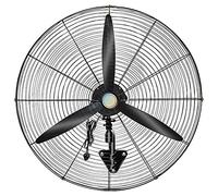 ZYFBD Silent Wall Mounted Fan For Industrial Commercial - 19.7in 25.6in 29.5in High Speed Outdoor Fan With Metal Blades, IP44 Waterproof Motor
