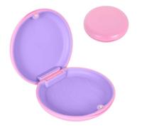 ZYFC Orthodontic Teeth Aligner Case, Denture Retainer Box, Vibrant Slim Dental Case, Compact and Portable Retainer Case, Invisalign Case for Dentures, Retainers, and Dental Appliances (Pink)