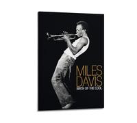 Zyfene Miles Davis Art Poster Canvas Wall Art Picture Prints Hanging Photo Idea Decor Homes Artworks 16x24inch(40x60cm)