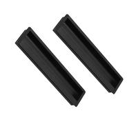 ZYFH8992 2 Pcs Cabinet Handles Aluminum Alloy Drawer Knob Hidden Flush Sliding Door Pull Concealed Furniture Handles Invisible Recessed for Windows Door Levers Cupboard knockers (300mm,Black)