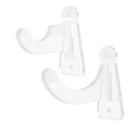 ZYFHYU 1 Pair Transparent Baseball Bat Wall Mount Bracket Horizontal Display Holder Multi Functional Bat Rack for Baseball, Softball