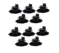 ZYFHYU 10Pack Adjustable Deck Support Pedestal Deck Foundation Base Support for Floating Deck Platform Deck Floor Height for Wood
