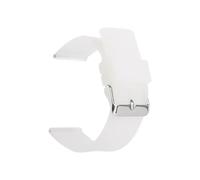 ZYFHYU 12mm 14mm 16mm 18mm 20mm 22mm 24mm Silicone Strap for Soft Rubber Band Candy Color Men Women Replace Bracelet Accessories for Men Women(Transparent,SILVER BUCKLE_22MM)