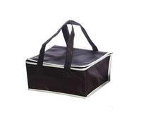 ZYFHYU 44 * 44 * 24cm Waterproof Insulated Bag Folding Picnic Pack Food Drink Boxes Thermal Bag for Food & Grocery Delivery Bag Hold(Black 44x44x24cm)