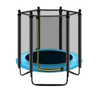 ZYFHYU 6 Poles 1.2/1.4/1.5m Round Trampoline Enclosure Net Pad Trampoline Net Protection Guard fits Most Trampolines(1.2 m)
