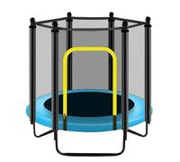 ZYFHYU 6 Poles 1.2/1.4/1.5m Round Trampoline Enclosure Net Pad Trampoline Net Protection Guard fits Most Trampolines(1.4 m)