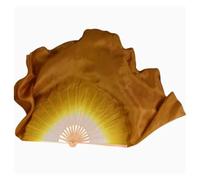 ZYFHYU Big Size Dance Fan 86cm Gradient Bamboo Folding Veil Hand Paint Bellydance Dancer Show Props for Belly(Color 17,2pcs Right Hand)