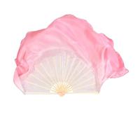 ZYFHYU Big Size Dance Fan 86cm Gradient Bamboo Folding Veil Hand Paint Bellydance Dancer Show Props for Belly(Color 2,1pcs Right 1pcs Left)