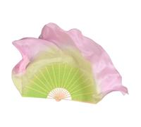 ZYFHYU Big Size Dance Fan 86cm Gradient Bamboo Folding Veil Hand Paint Bellydance Dancer Show Props for Belly(Color 8,1pcs Right 1pcs Left)