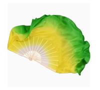 ZYFHYU Big Size Dance Fan 86cm Gradient Bamboo Folding Veil Hand Paint Bellydance Dancer Show Props for Belly(Color 10,2pcs Right Hand)