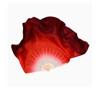 ZYFHYU Big Size Dance Fan 86cm Gradient Bamboo Folding Veil Hand Paint Bellydance Dancer Show Props for Belly(Color 18,2pcs Right Hand)