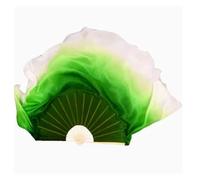 ZYFHYU Big Size Dance Fan 86cm Gradient Bamboo Folding Veil Hand Paint Bellydance Dancer Show Props for Belly(Color 20,2pcs Right Hand)