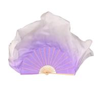 ZYFHYU Big Size Dance Fan 86cm Gradient Bamboo Folding Veil Hand Paint Bellydance Dancer Show Props for Belly(Color 19,1pcs Right 1pcs Left)