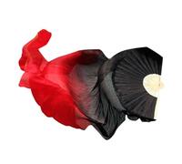 ZYFHYU Fan Veils for Belly Dance 180cm Long Silk Fan for Dancer Show on The Stage 1Pc for Belly(Color 12,1PC 180x90cm LEFT)