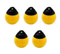 ZYFHYU Heavy Duty Boat Fender Ball Round Anchor Buoy Dock Bumper Ball Inflatable Protection Marine Mooring Buoy Yellow for Pontoon Boat, Yacht, Sailboat, Speedboat