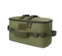 ZYFHYU Outdoor Camping Gas Tank Storage Bag Large Capacity Ground Nail Tool Bag Gas Canister Picnic Cookware Utensils Kit Bag for Camping(Green B)