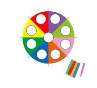 ZYFHYU Play Parachute Rainbow Whack A Mole Colorful Mat Rainbow Umbrella Parachute Toys Activities Game Props Outdoor Sport for Outdoor Group Activities(3 meters 9 holes)
