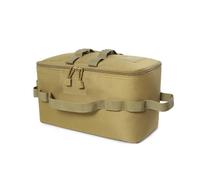 ZYFHYU Pouch Outdoor Camping Organizer Tool Gas Tank Storage Bag Ground Nail Tool Bag Gas Canister Picnic Cookware Utensils Kit for Camping(Khaki)