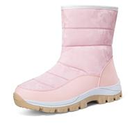 ZYFHYU Winter Women Boots Platform Women Snow Boots Warm Plush Ankle Boots Women High Top Boots Female Winter Shoes for Girls(Pink,6)