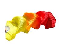 ZYFHYU Women Belly Dance Fan Dance Veils 1 Pair 180 * 90 CM for Belly(Type 2 1PC,150cm)