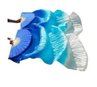 ZYFHYU Women Belly Dance Fan Dance Veils 1 Pair 180 * 90 CM for Belly(Type 4 1Pair,150cm)