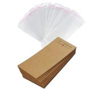 ZyfroaaQ 100Pcs Car Coaster Packaging for Selling, Sublimation Car Coasters Card with 100Pcs Bags, Sublimation Blanks Accessories