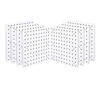 ZyfroaaQ 8 Pcs Pegboard Wall Manager Panels White Wall Pegboard for Process Room and Garage