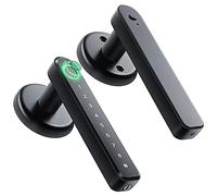 ZyfroaaQ Fingerprint Smart Door Lock Door Knob with Keypad Keyless Entry Door Lock with Handle for Home Hotel Office Apartment
