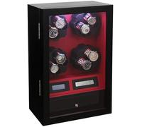 ZYFSHA Automatic Watch Winder,Double Automatic Watch Winder, PU Leather Rotating Watches Case Storage Display Box with Drawer Long Lasting Durability Watch Shaker Box beautiful scenery