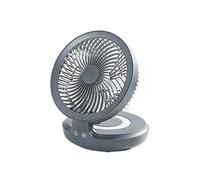 ZYFSHA Desktop Small Fan Usb Rechargeable Small Mini Student Dormitory Desktop Office Bed Portable Shaking Head Portable Folding Large Wind Circulation Fan (Color : White)