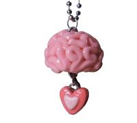 ZYFSHA E Necklaces for Women Creative Brain Flower Pendant Strange Hip Hop Necklace New Wave Halloween Necklace Gift